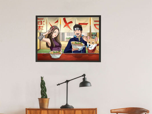 Ninja Style Personalisiertes Porträt - toonmonk