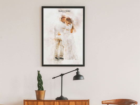 Watercolor Style Personalisiertes Porträt - toonmonk