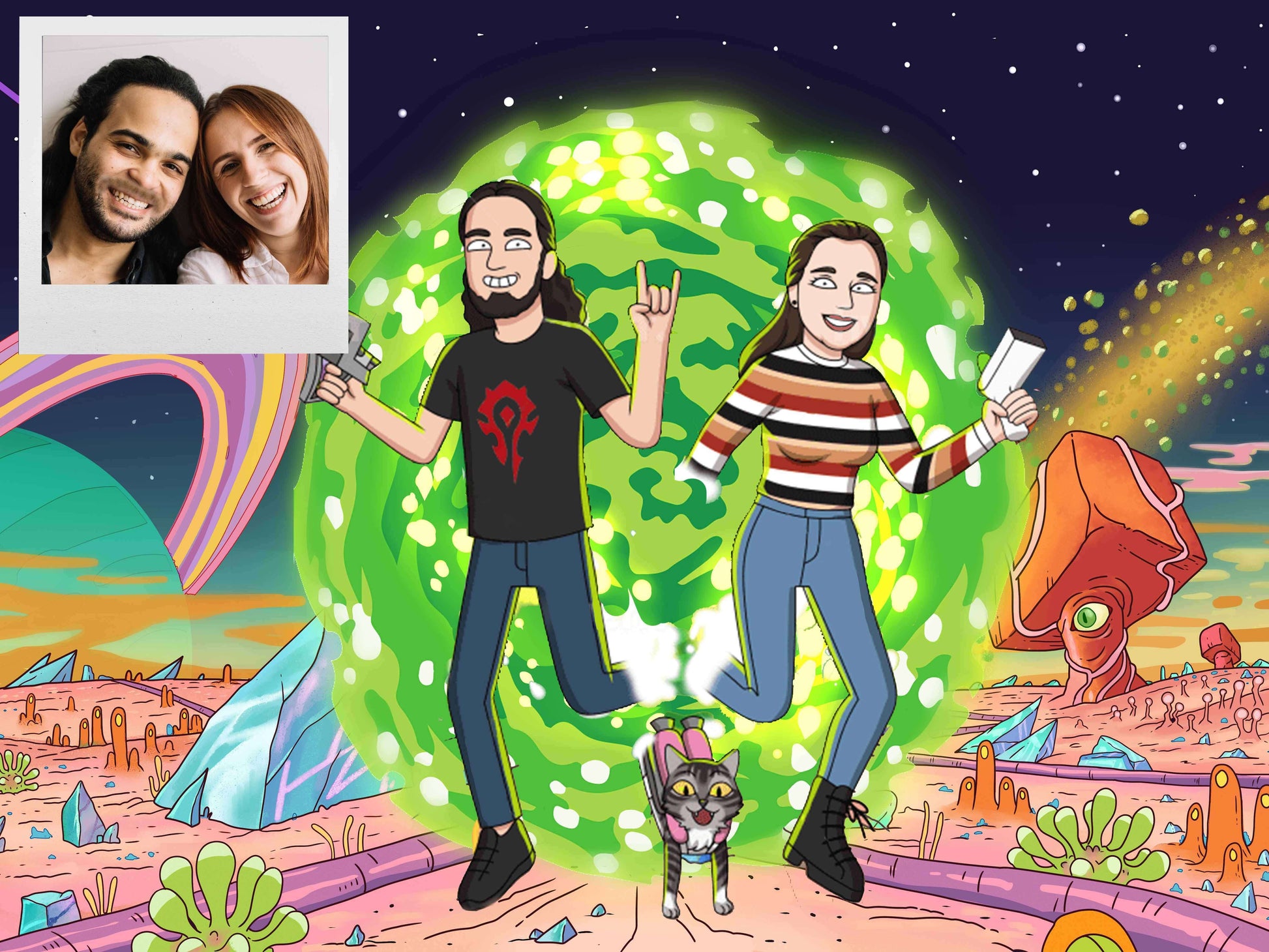 Sci-Fi style Personalisiertes Portrait - toonmonk