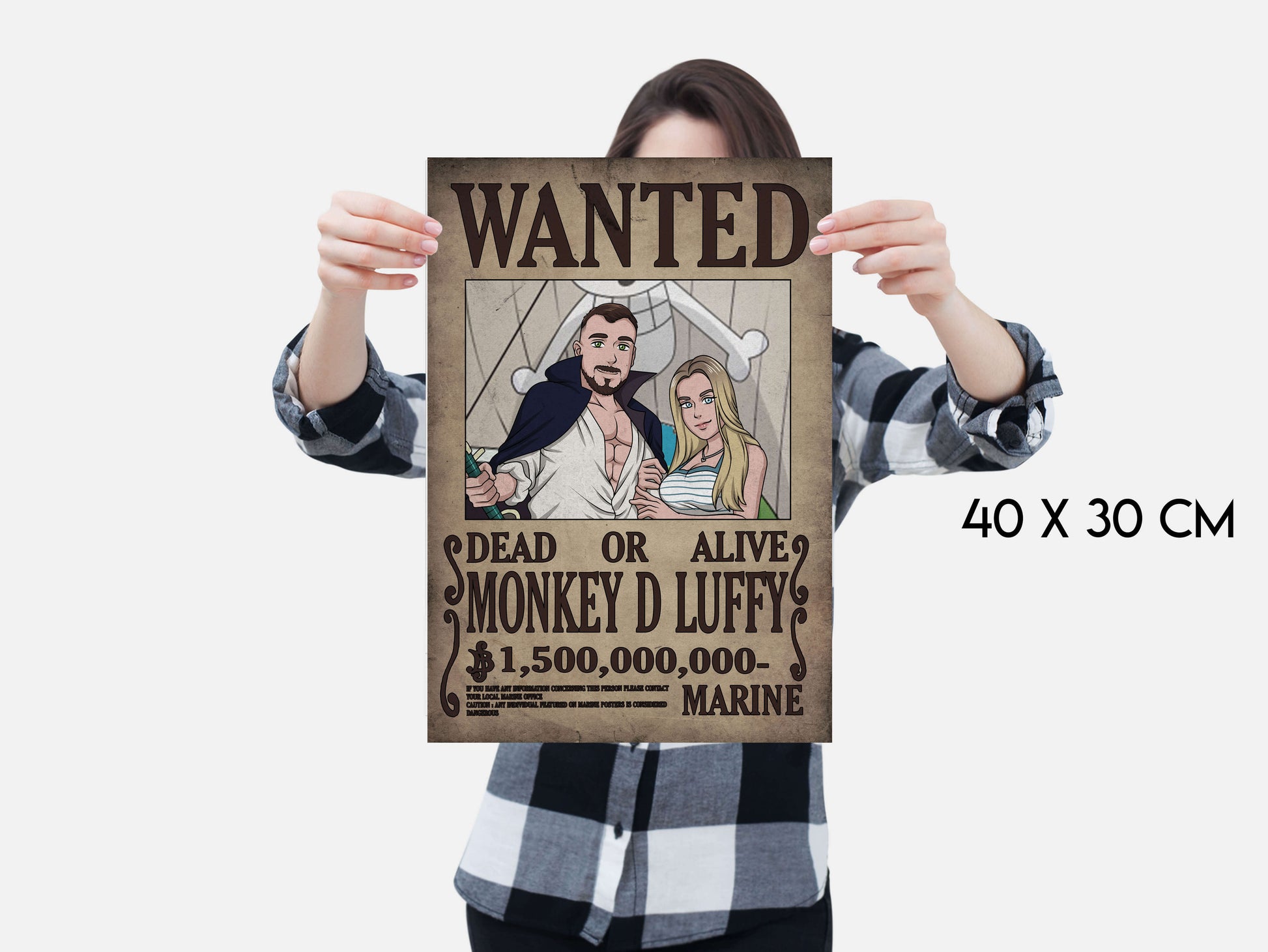 Wanted Style Personalisiertes Porträt - toonmonk